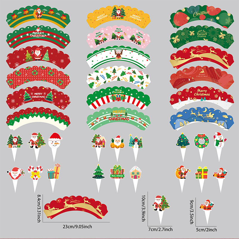 Christmas Cake Decorations Set Wholesale - Wrappers and Toppers for Festive Treats - Image 5