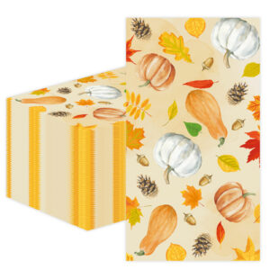 Autumn Floral Pumpkin napkins
