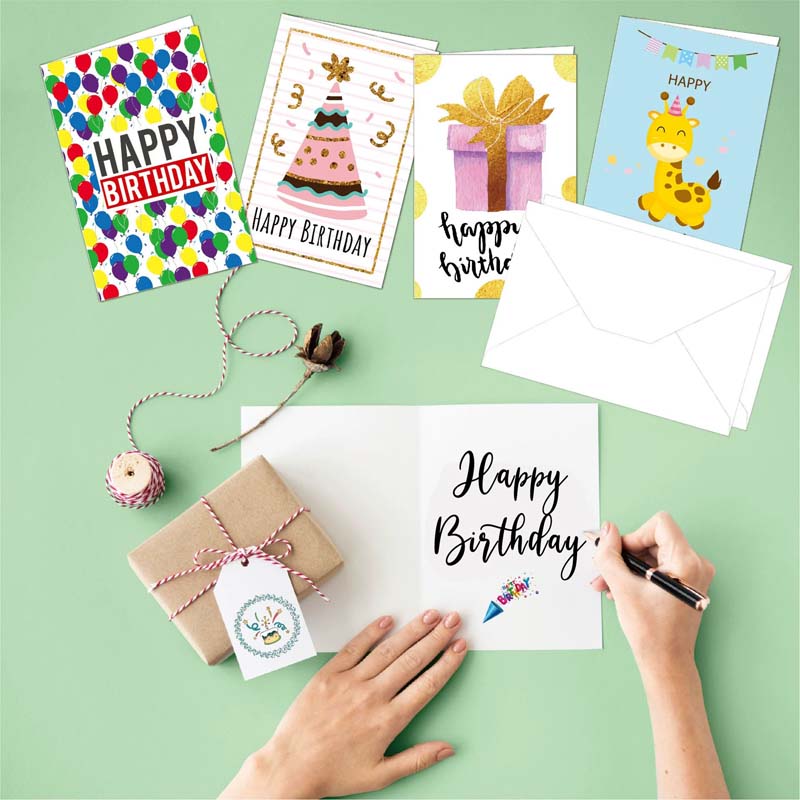 Sheet Birthday Card Set with Folded Size - Image 4