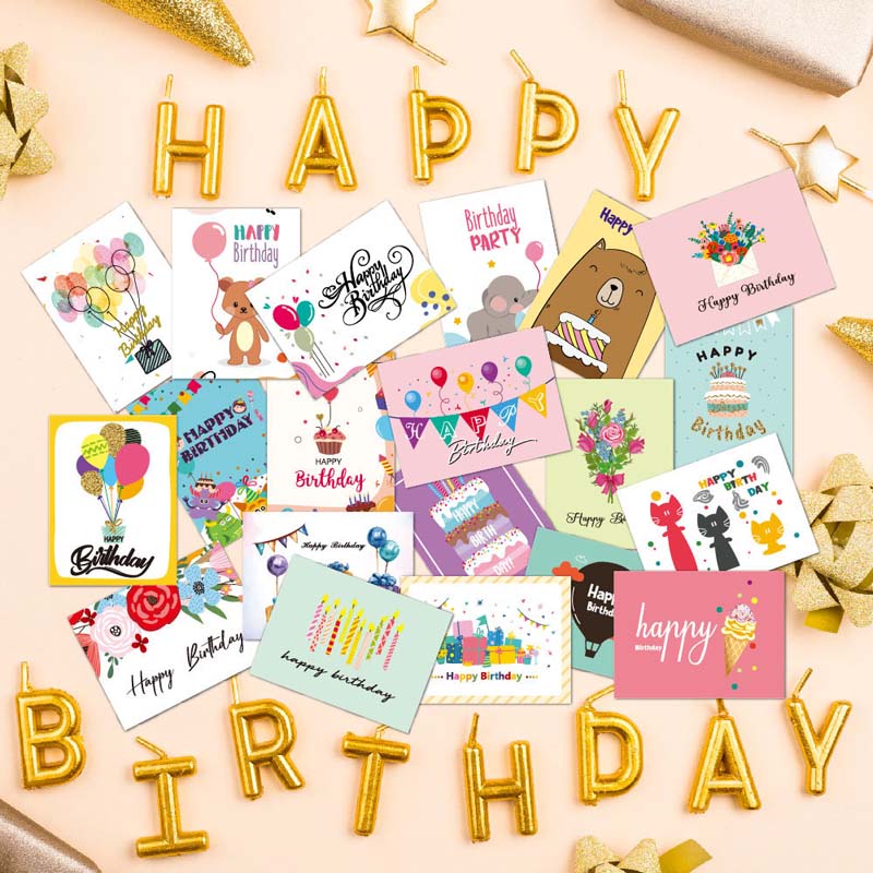 20 - Sheet Birthday Card Set