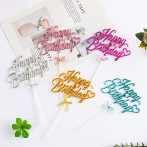 Acrylic Happy Birthday Cake Topper