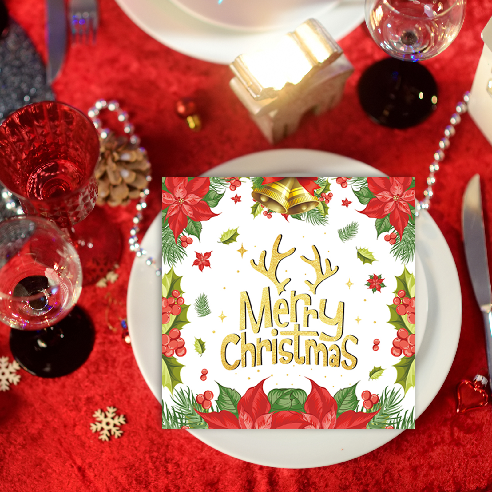 Christmas-deer-napkin