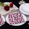 40pc light leopard print napkin