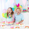rainbow polka dot-napkin