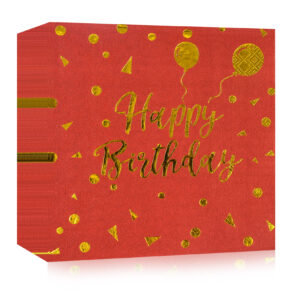 red birthday napkin red birthday napkin