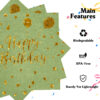 sage green birthday napkin