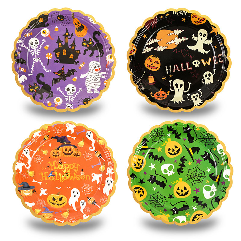 Halloween paper plates