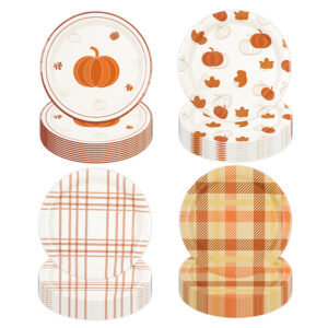 Autumn Paper Plates Pumpkin