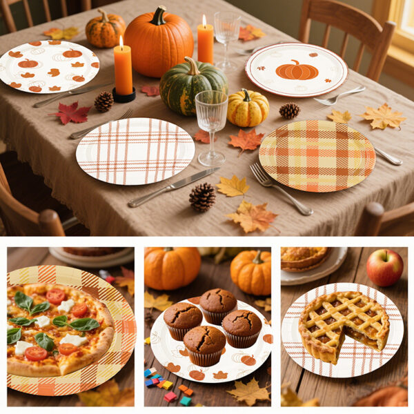 Fall Leaf Paper Plates