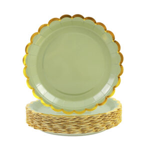 Sage Green Paper Plates