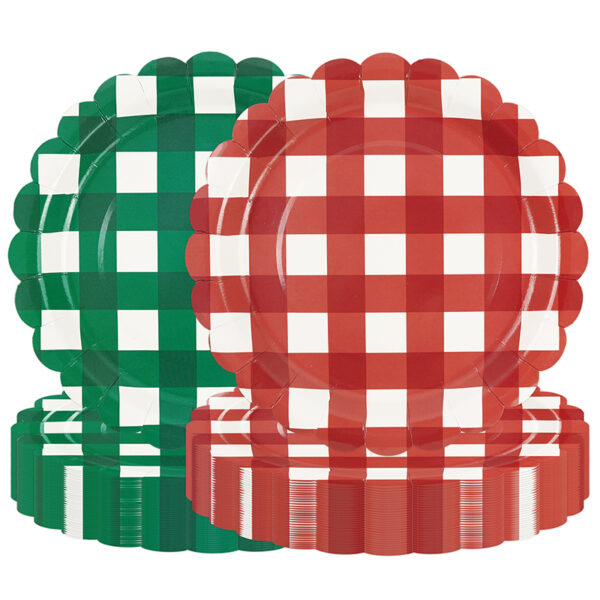 christmas paper plates