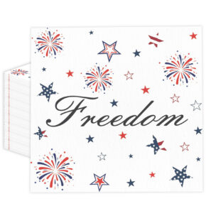 50pc Independence Day firework napkin (2) Fireworks 4th Of July Napkins