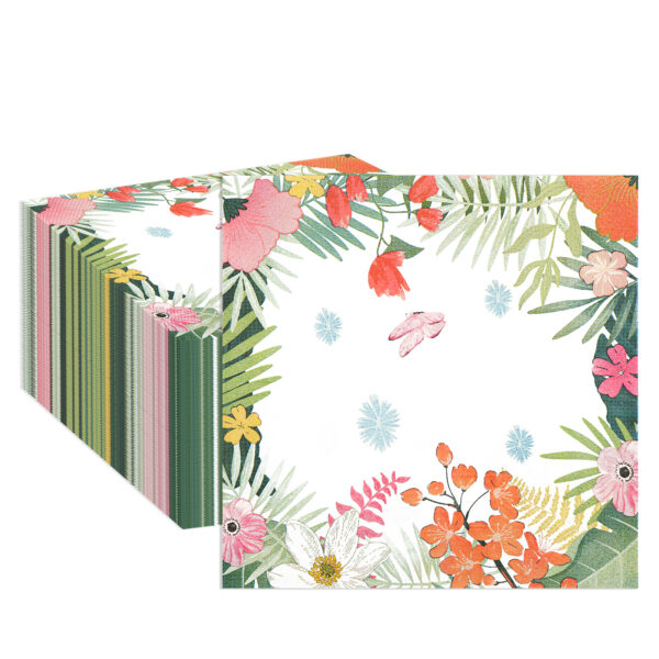 floral napkins