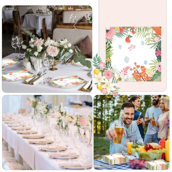 green-floral-napkin