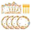 Flower Paper Plates