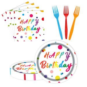 birthday paper plates