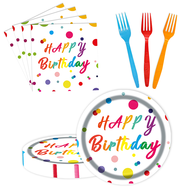 birthday paper plates