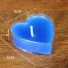 9 heart-shaped candles