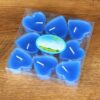 9 heart-shaped candles