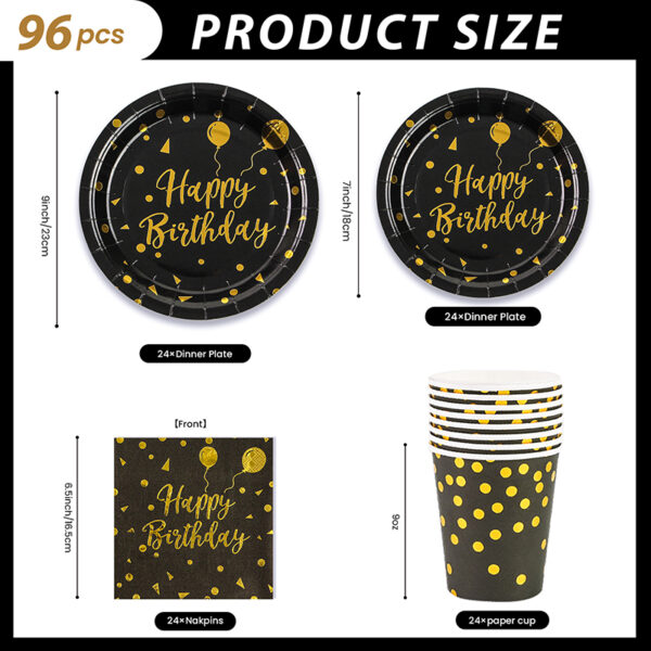 Birthday paper plates