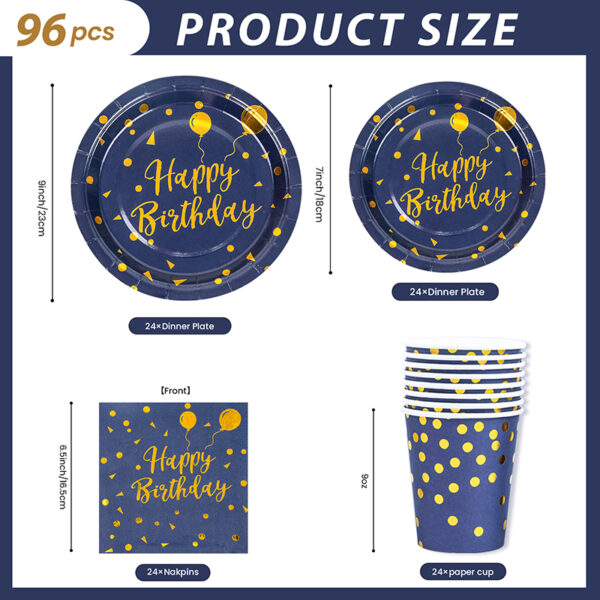 Birthday paper plates
