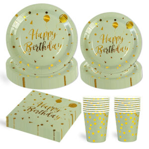 Birthday paper plates