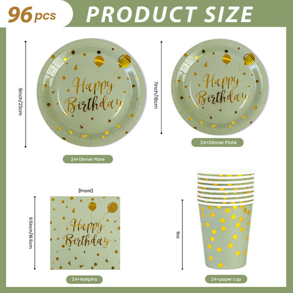 Birthday paper plates