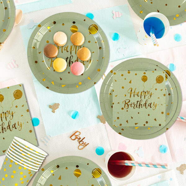 Birthday paper plates