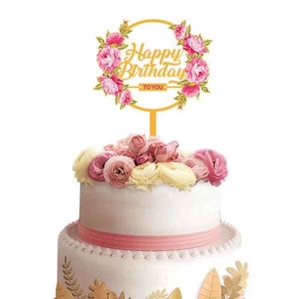 Acrylic Cake Decor Toppers