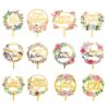 acrylic happy birthday cake topper