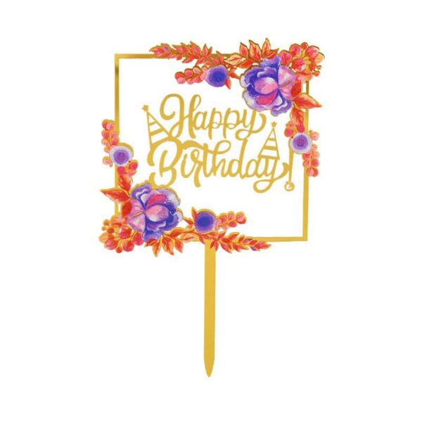 Acrylic Cake Decor Toppers