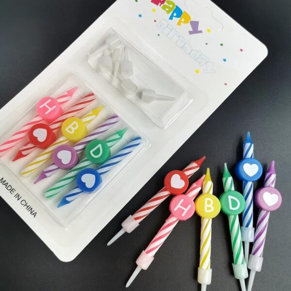 Alphabet candles