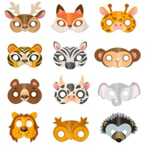 kids party animal masks