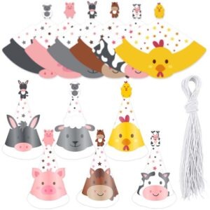 Animal cartoons party hat
