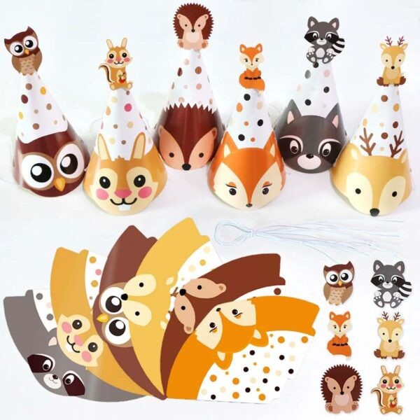 Animal cartoons party hat
