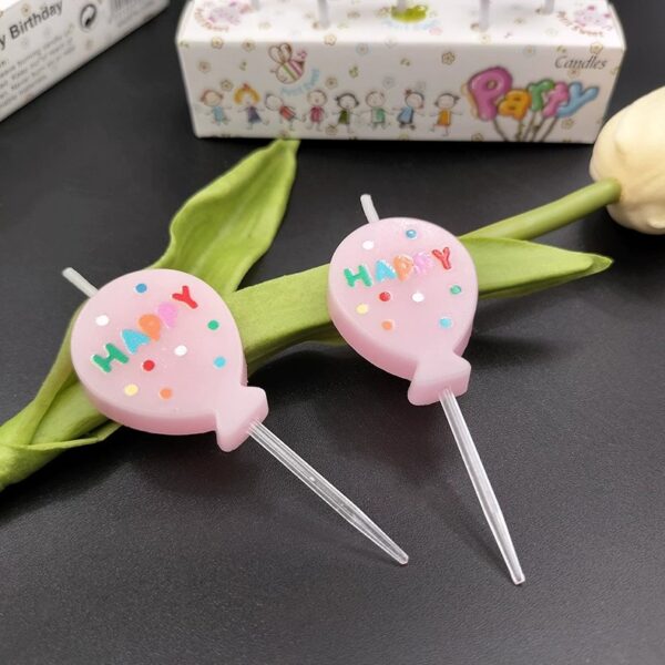 Balloon birthday candles