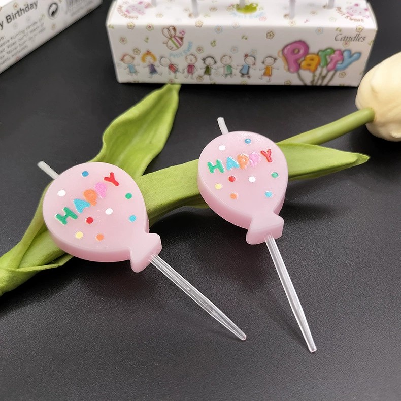 Balloon birthday candles