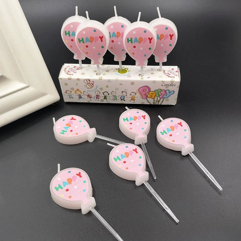 Balloon birthday candles