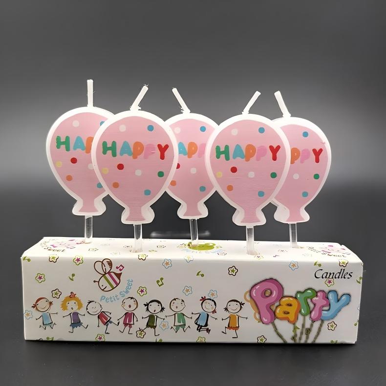 Balloon birthday candles