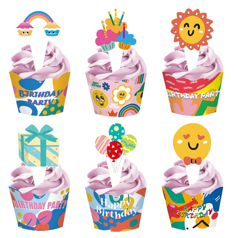 Birthday Cake Wrappers and Toppers Set Wholesale - Festive Decor for Parties - Image 12