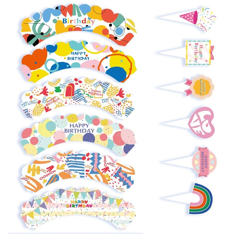 Birthday Cake Wrappers and Toppers Set Wholesale - Festive Decor for Parties - Image 8