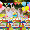 Building Blocks Theme Tablecloth