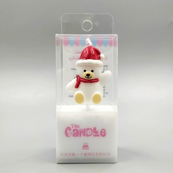 Christmas bear candles