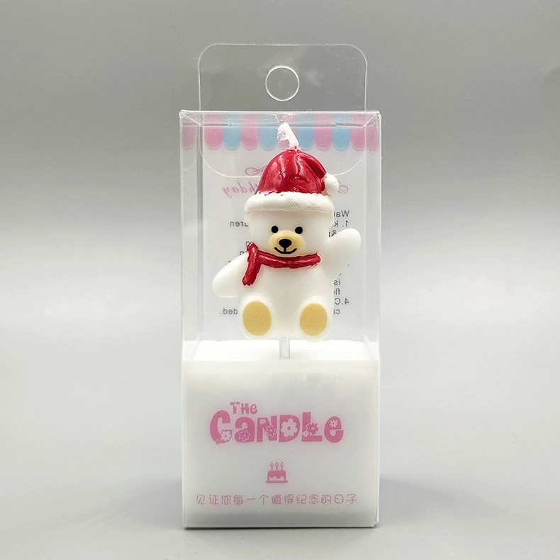 Christmas bear candles