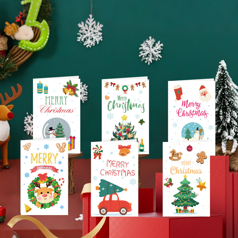 Merry Christmas Greeting Cards Set