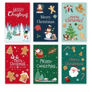 Merry Christmas Greeting Cards Set