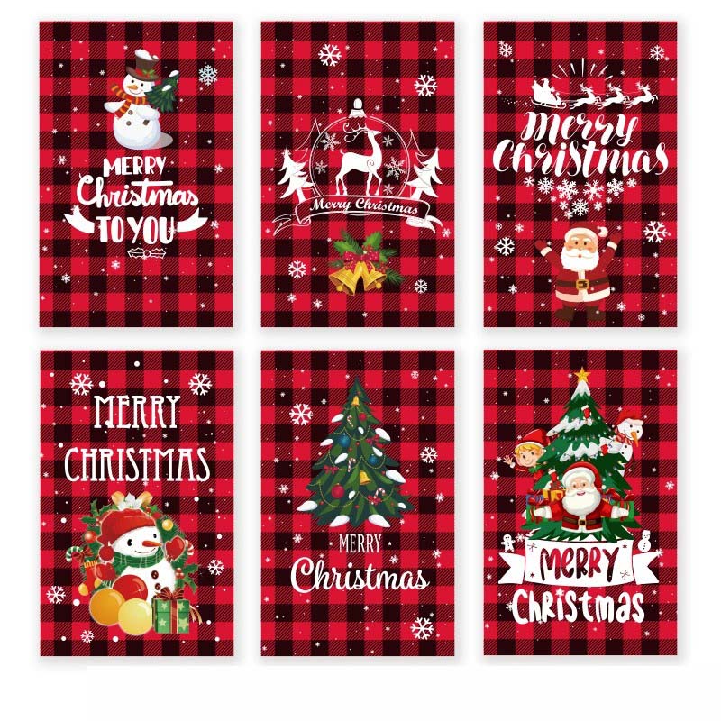 Merry Christmas Greeting Cards Set - Festive Holiday Designs - Image 6