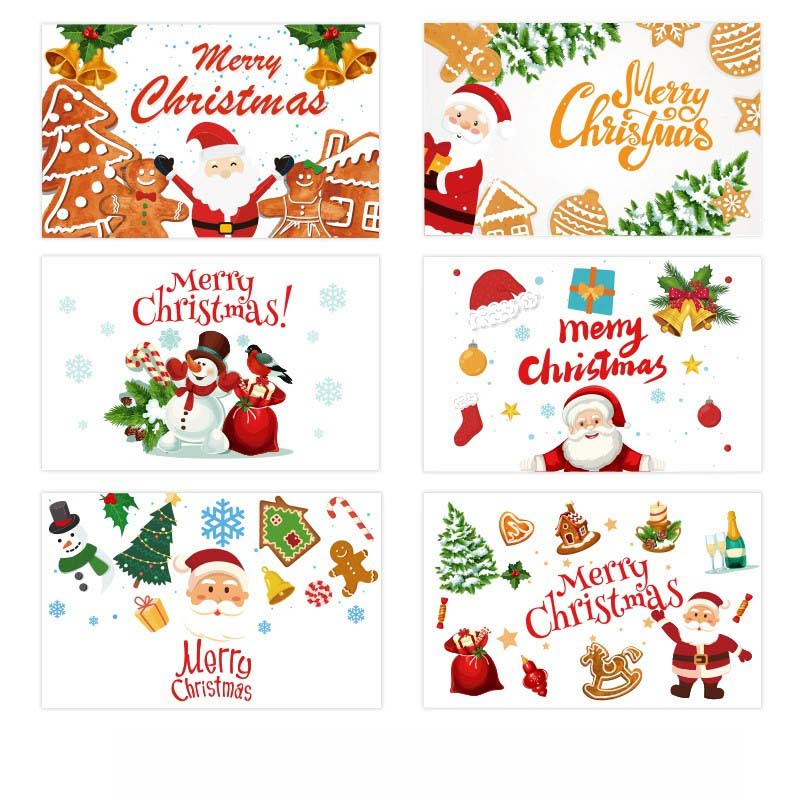Merry Christmas Greeting Cards Set