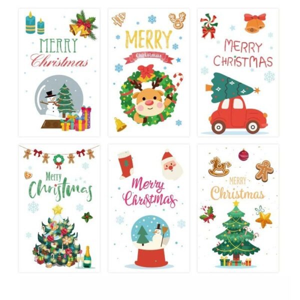 Merry Christmas Greeting Cards Set