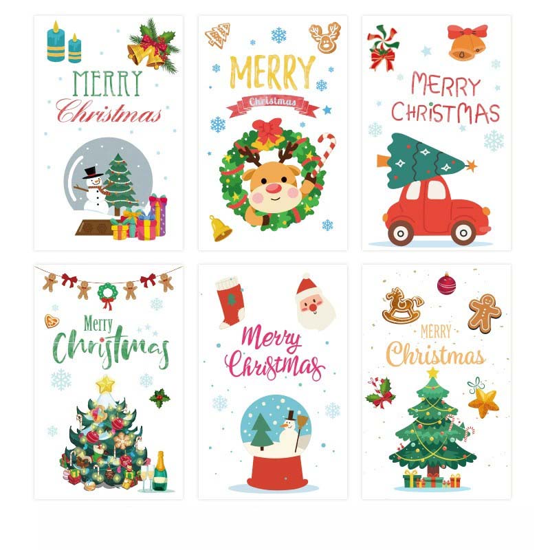 Merry Christmas Greeting Cards Set
